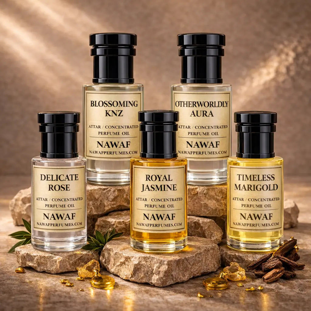 Floral Attar Collection – 5 Piece Set